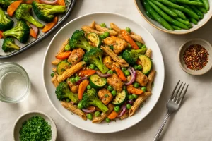 Snel en smaakvol avondeten met veel groenten in de hoofdrol