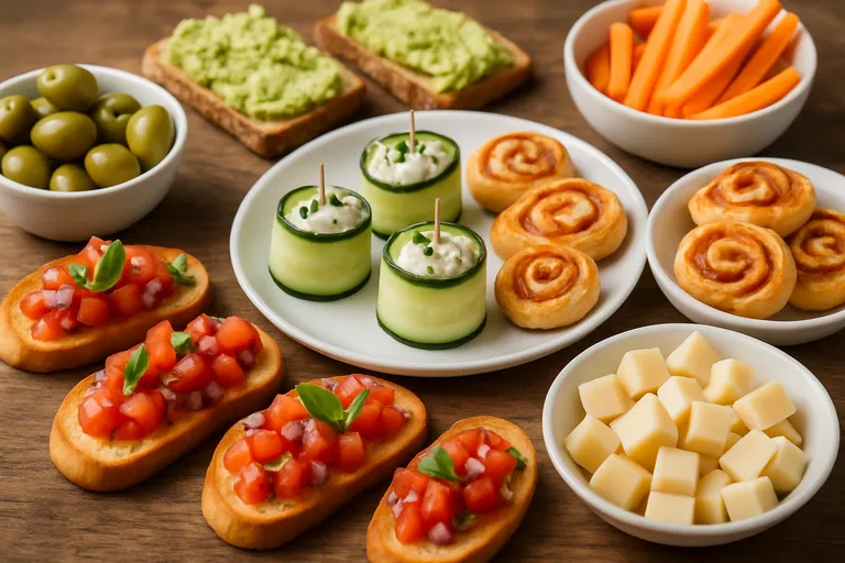 Wat zijn makkelijke vegetarische hapjes