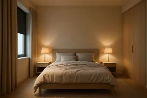 Zo ontwerp je een rustgevende slaapkamer met slimme indeling, sfeervolle verlichting en tijdloze materialen